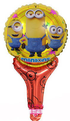 

Куля погремушка з ручкою "Миньоны". Розмір: 50см * 30см.