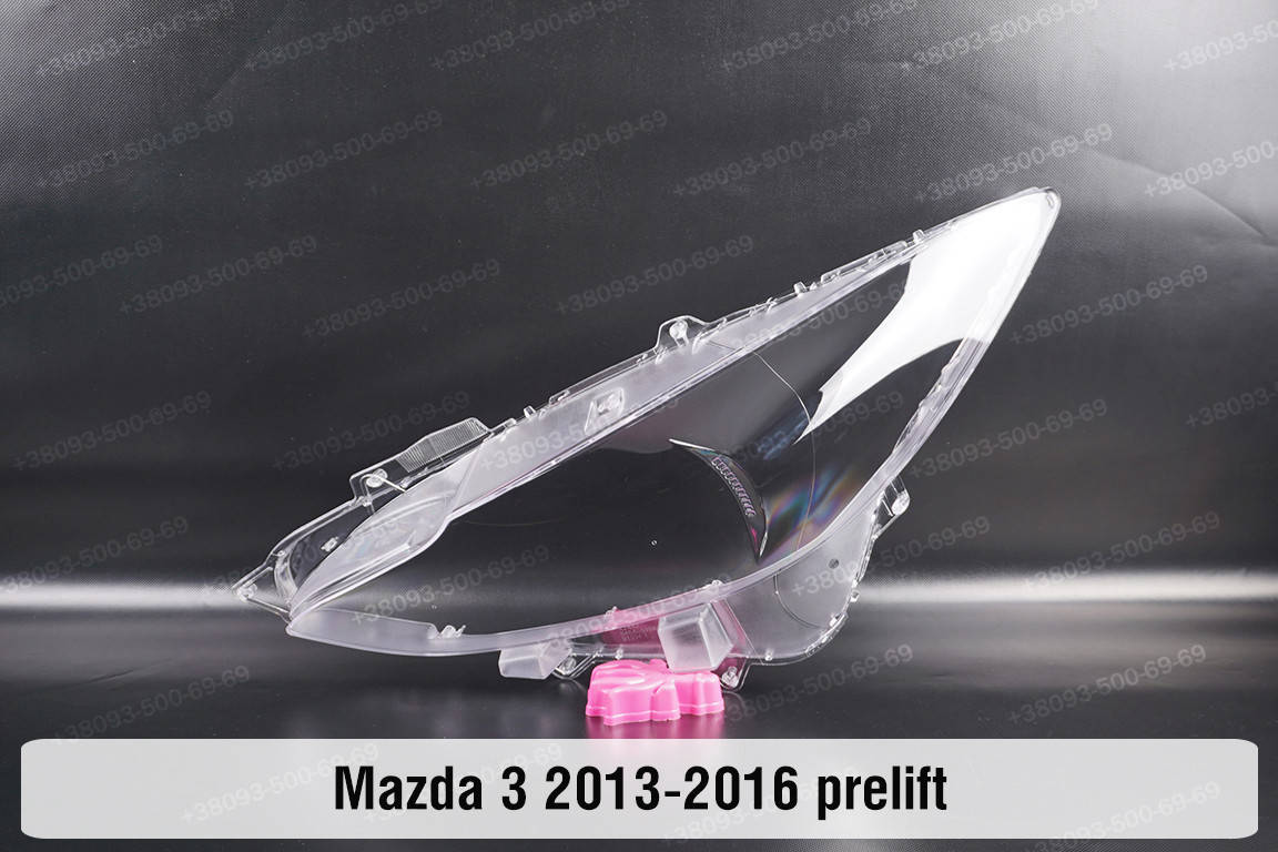 

Стекло фары Mazda 3 BM (2013-2016) III поколение дорестайлинг левое