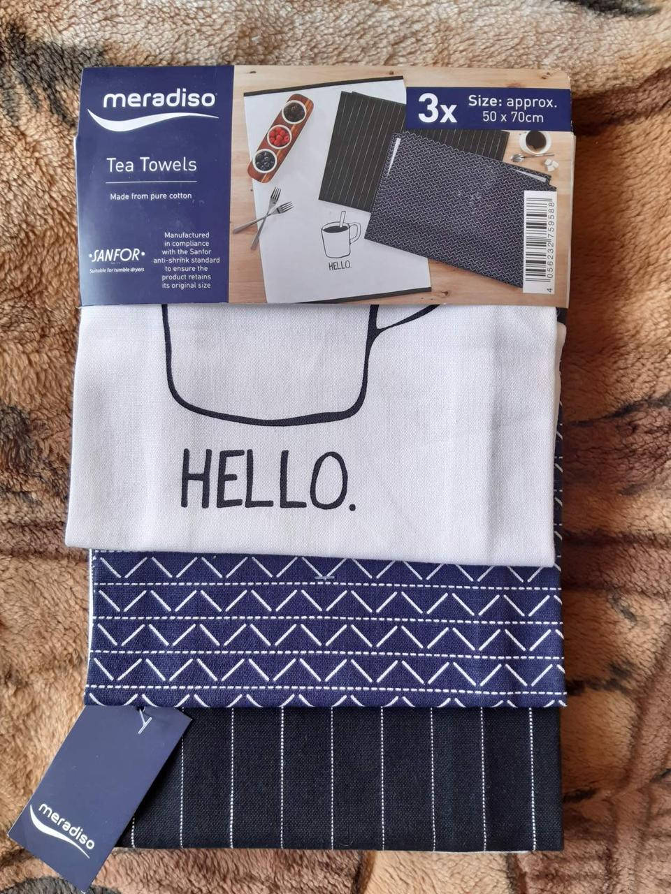 

Салфетки чайные Meradiso 100% coton - 3шт. (50*70см)