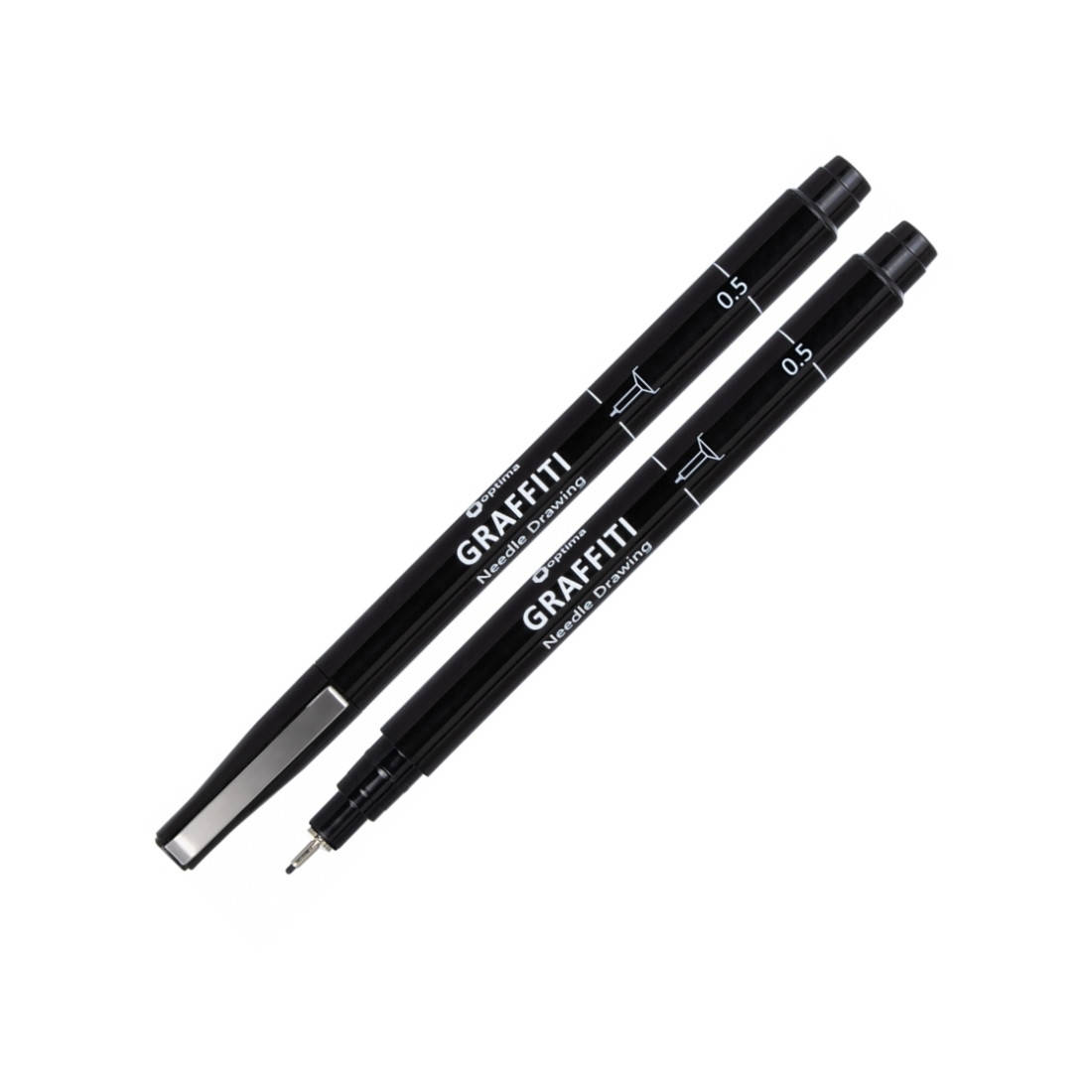 

Линер Optima GRAFFITI, 0,5 мм, O16411, чорний