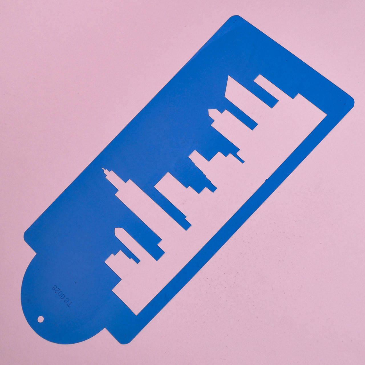 

Бордюрный трафарет Город 13.0х28.7 см