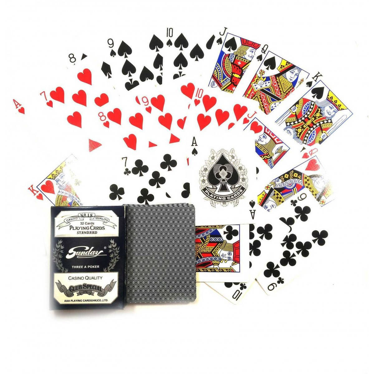 

Карты игральные "Sunday" (32 карты) (9х6.5х1,5 см)(12 шт/уп)