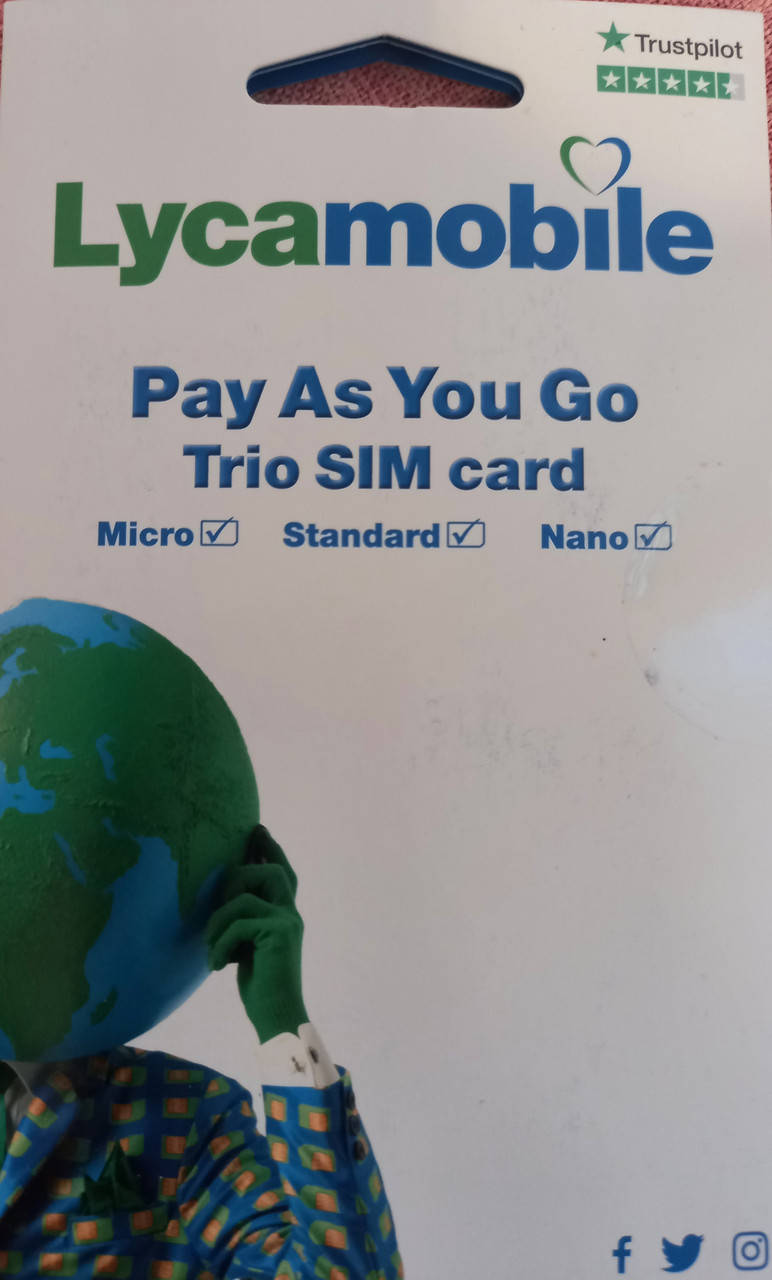 

Стартовый пакет Lycamobile Великобритания