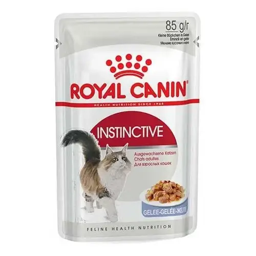 

Влажный корм Royal Canin Instinctive для кошек, кусочки в желе, 85 г