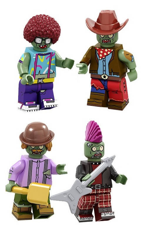 

Фигурки зомби против растений Plants vs Zombies лего Lego