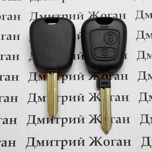 

Корпус ключа для Peugeot Partner (Пежо Партнер), 2 кнопки, без лезвия