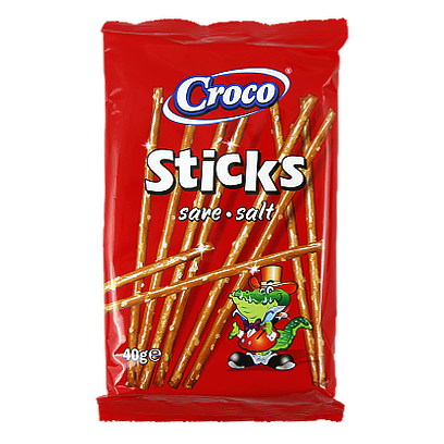 

Печиво соломка Кроко солена Croco sticks 40g 46шт/ящ (Код : 00-00005653)