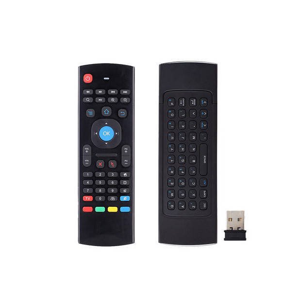 

Беспроводная клавиатура, мини пульт (аэро-мышь) для Smart TV, AIR MOUSE MX3 а, Черный