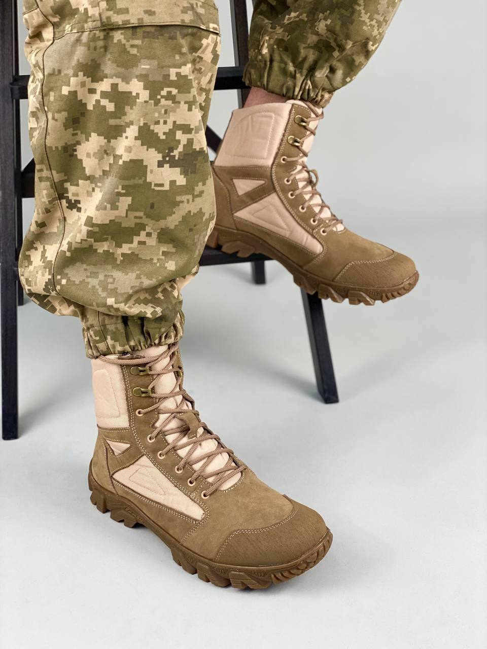 

Тактические Берцы военные сверхпрочные песочные, Песочный