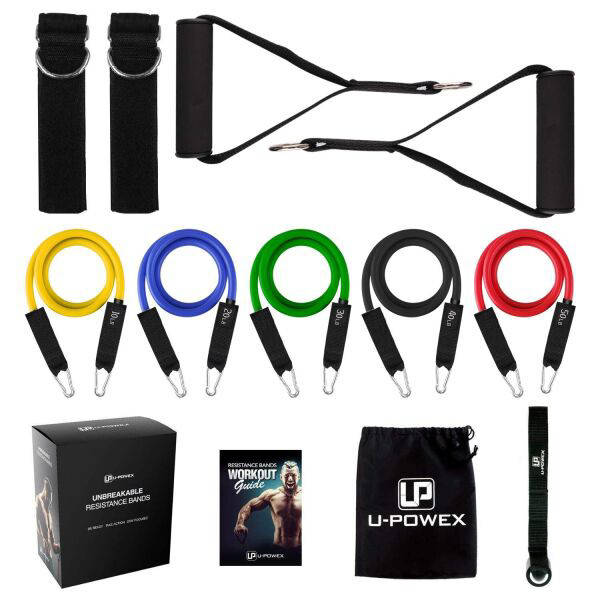 

Набор трубчатых эспандеров для упражнений U-Powex Home Gym 5 шт.