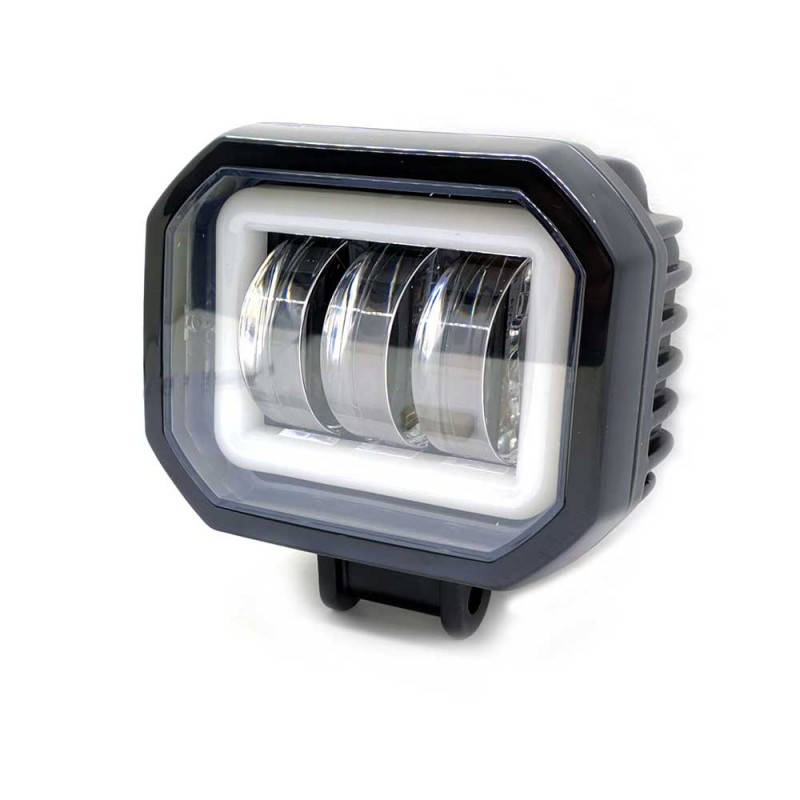 

Светодиодная противотуманная фара LED V76-30W-S с ободком (1шт), Белый