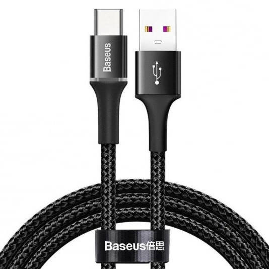 

Кабель для зарядки USB Type-C BASEUS Halo Data Cable |3A, 100см| Черный CATGH-B01