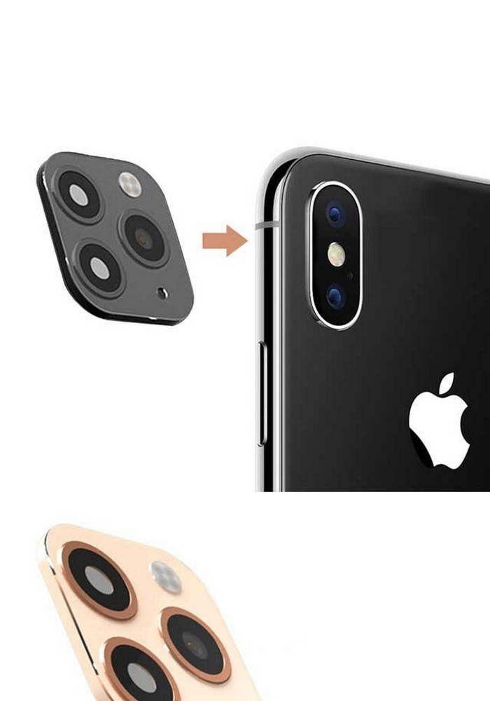 

Захисне скло на камеру iPhone X/Xs/Xs Max to iPhone 11 Pro/11 Pro Max Black, Черный