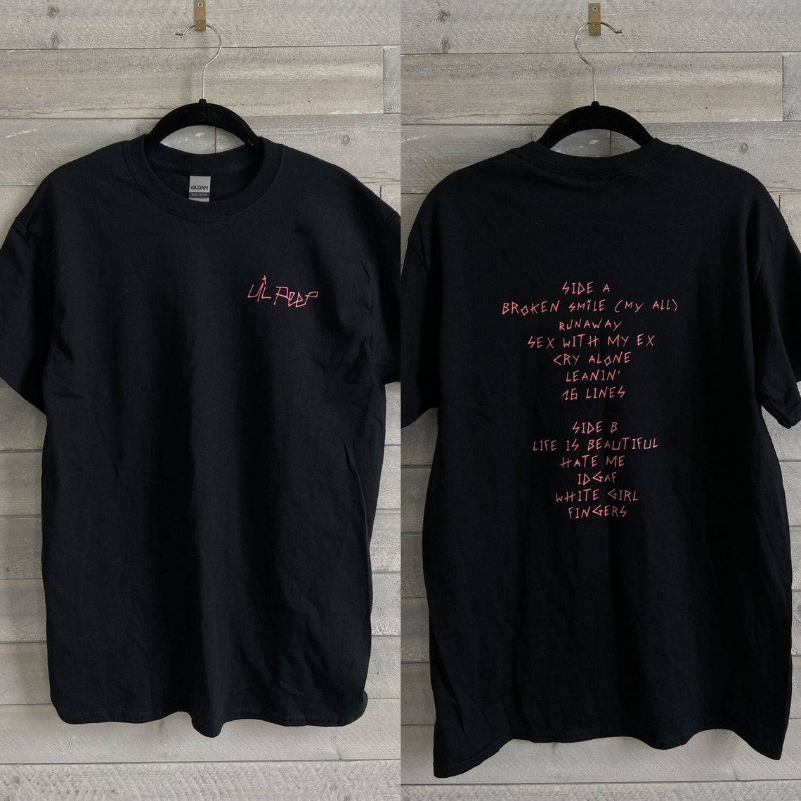 

Футболка Lil Peep Tracklist черная унисекс