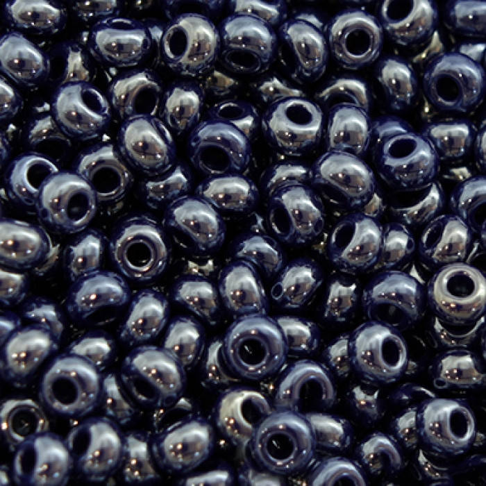 

Бисер 38070 Чешский Preciosa 10/0, Непрозрачный Радужный OL, Синий, Круглый, 50г