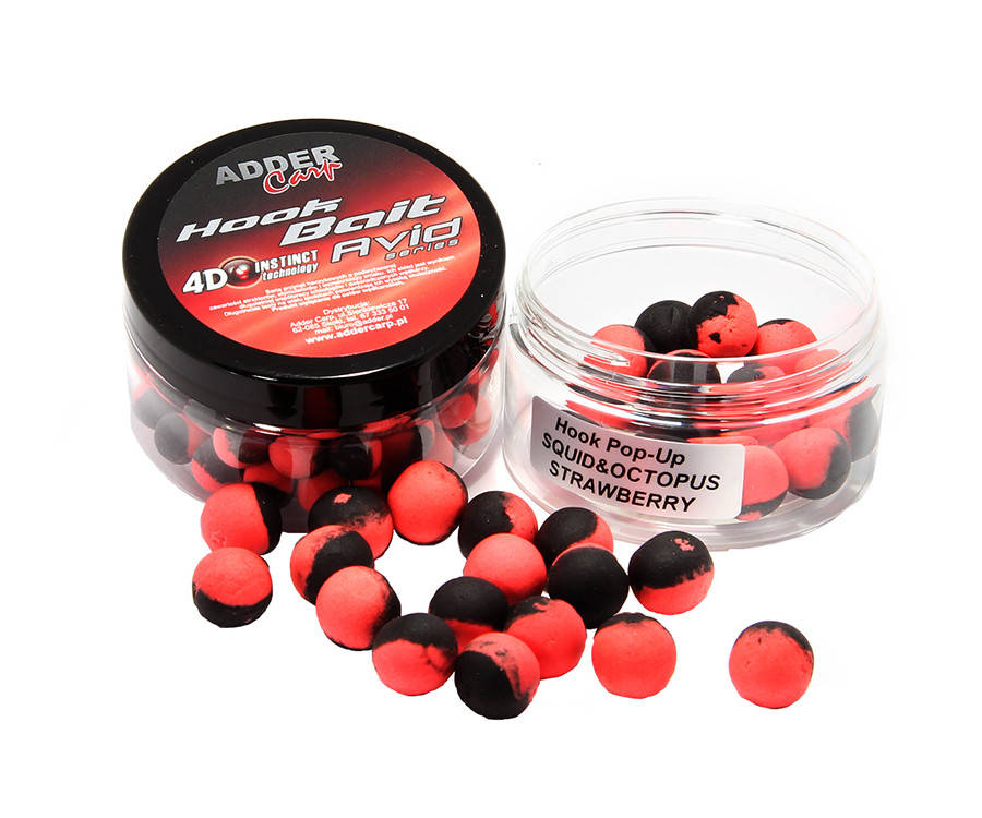 

Бойлы Adder Carp Avid Pop-Up Hook Boilies 14-16 мм Squid-Octopus-Strawberry