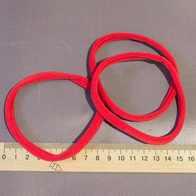 

Велюровая повязка красный ОП-1см-7