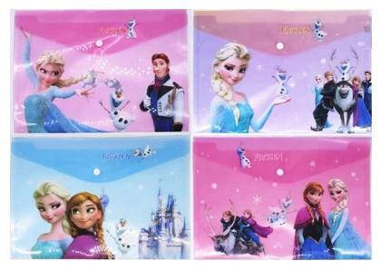 

Папка-конверт А4, на кнопке "Frozen" (Холодное сердце), Разные цвета