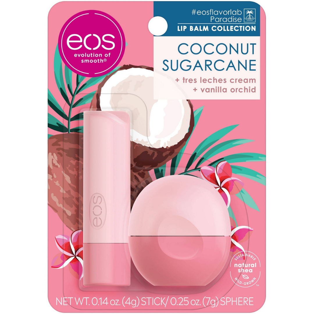 

Набор бальзамов для губ EOS Coconut Sugarcane Stick and Sphere Lip Balm Combo 4 г + 7 г