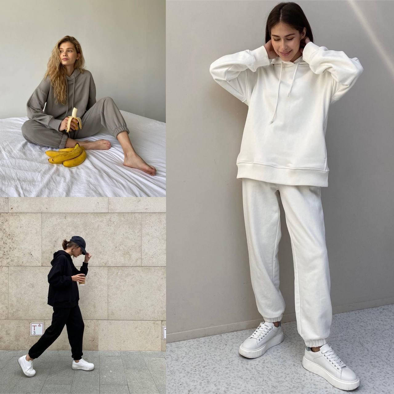 

Женский костюм двунитка норма/батал РАЗНЫЕ ЦВЕТА!!! Молочный, 50-52