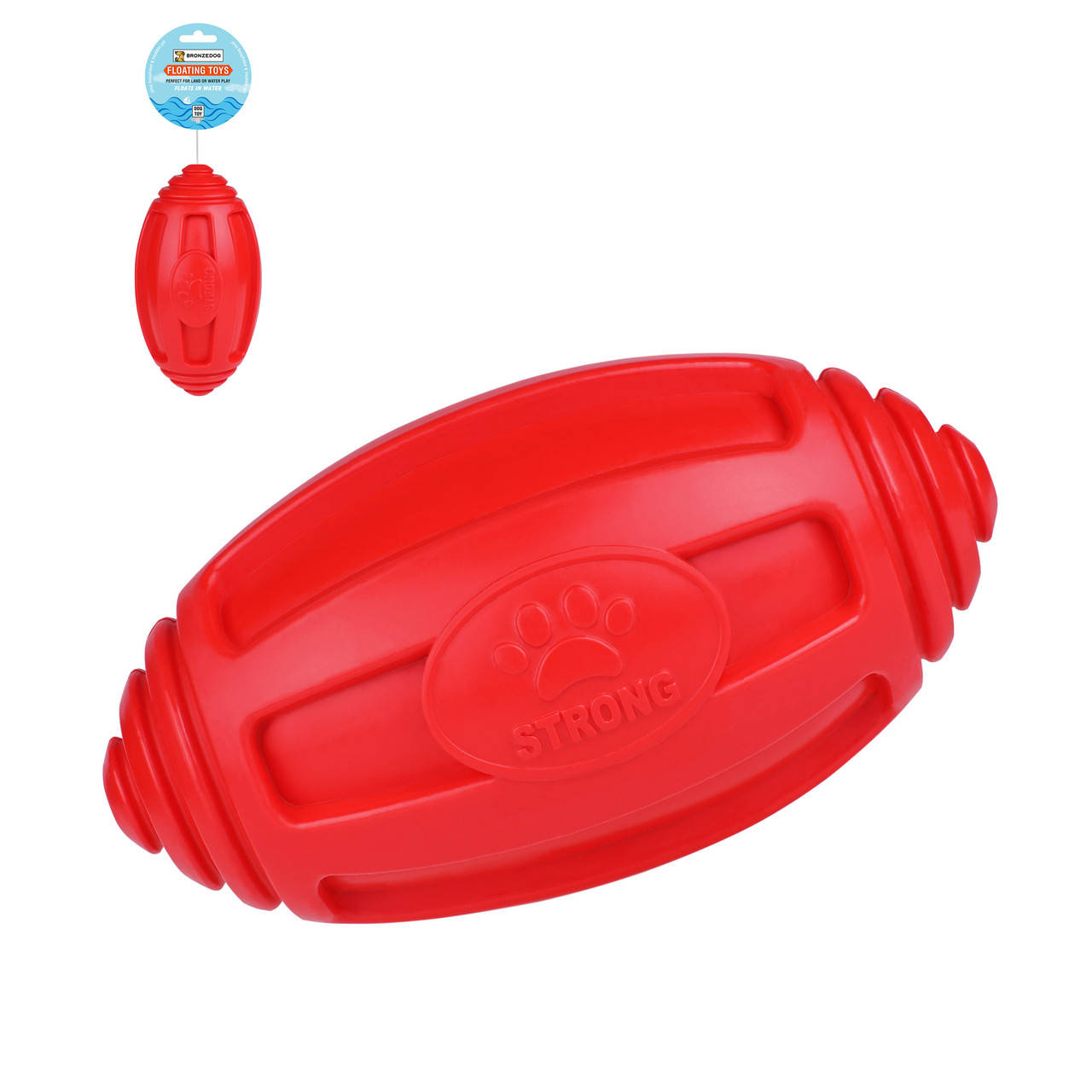 

Игрушка для собак Bronzedog FLOAT плавающая Регби 18 х 9 см