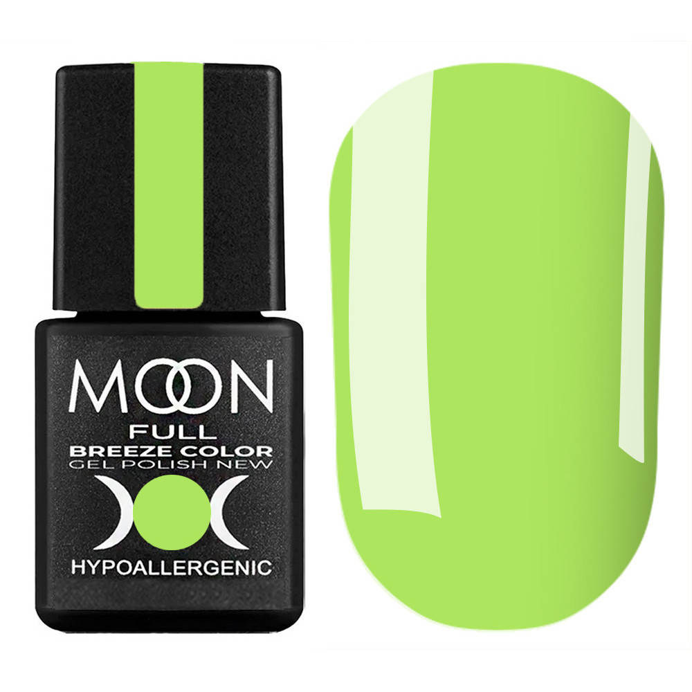 

Гель-лак Moon Full Breeze Color № 432 (салатовое яблоко, эмаль), 8 мл