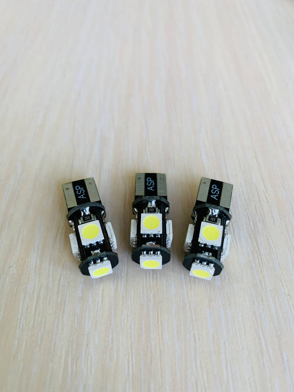 

Cветодиодная лампа W5W Белая 12v T10-5050-5smd, W5W, T10, Led лампа w5w габариты