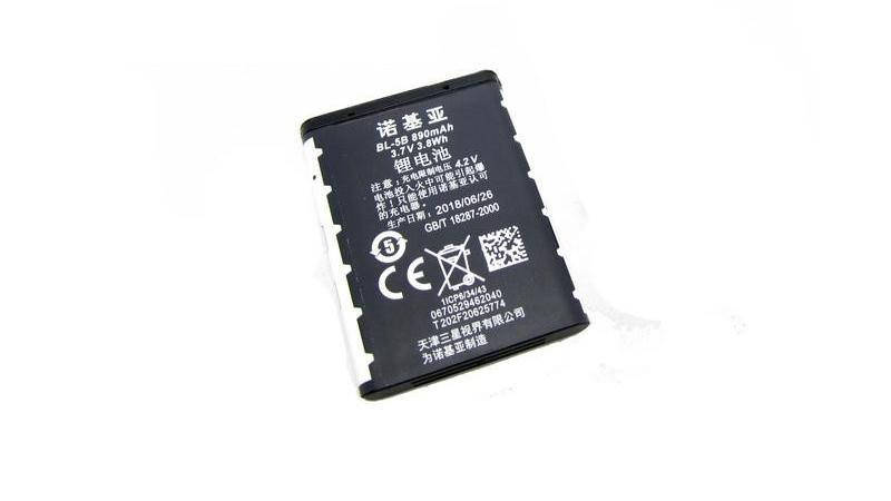 

Аккумулятор Li-Ion 3.7V BL-5B 890mAh (15509)