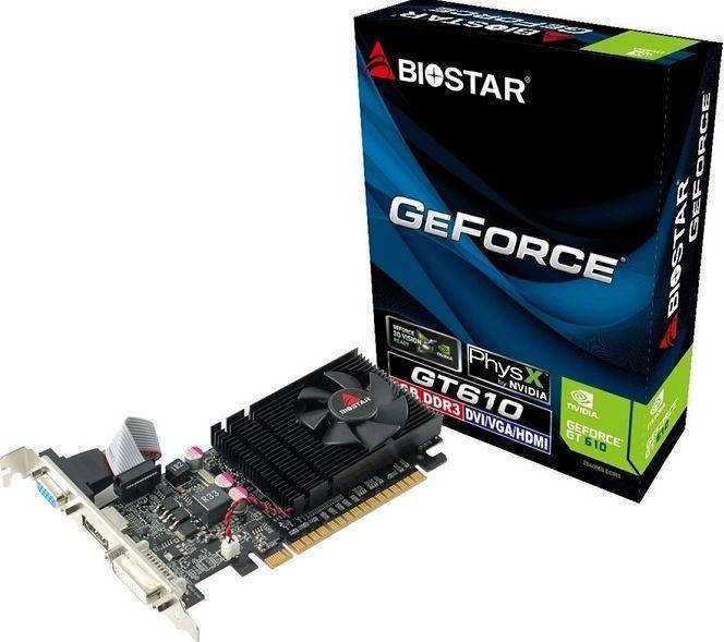 

Видеокарта Biostar GeForce GT 610 2GB (VN6103THX6-TBBRL-BS2)