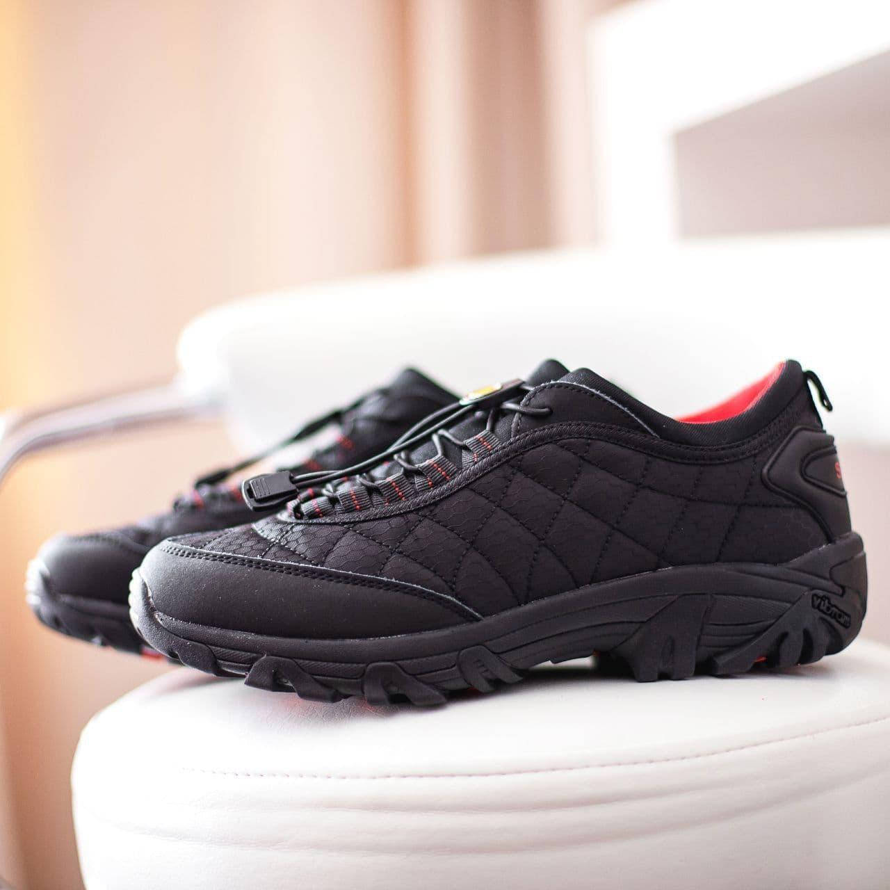

46 Merrell Vibram черные с красным термо меррелл мерел кроссовки мужские термо, Черный