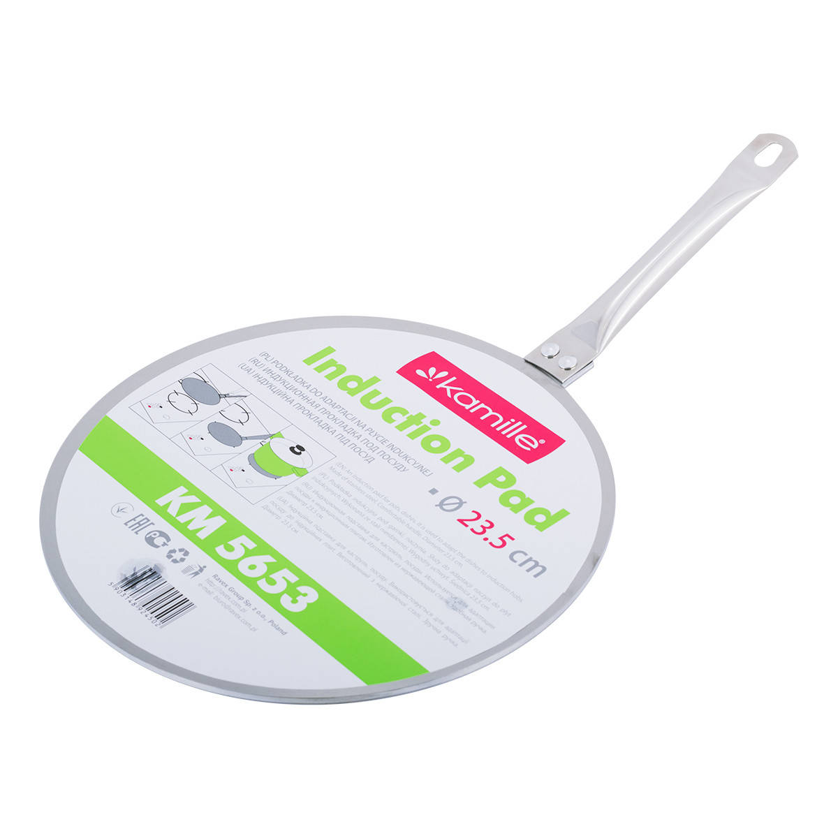 

Адаптер для индукционной плиты Kamille 23,5см из нержавеющей стали KM-5653
