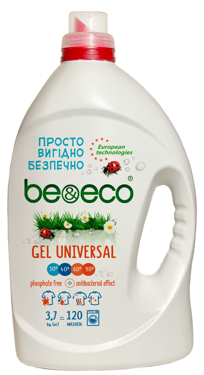 

Гель для стирки Be&Eco UNIVERSAL 3700 мл 120 пр.