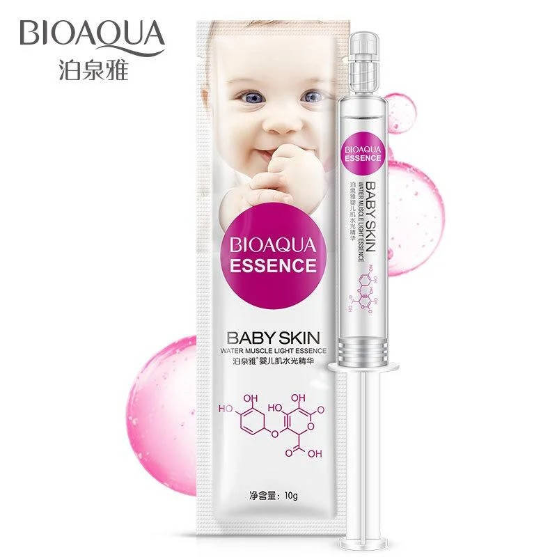 

Сыворотка для лица увлажняющая и омолаживающая Bioaqua Baby Skin Water Muscle Light Essence, 10мл