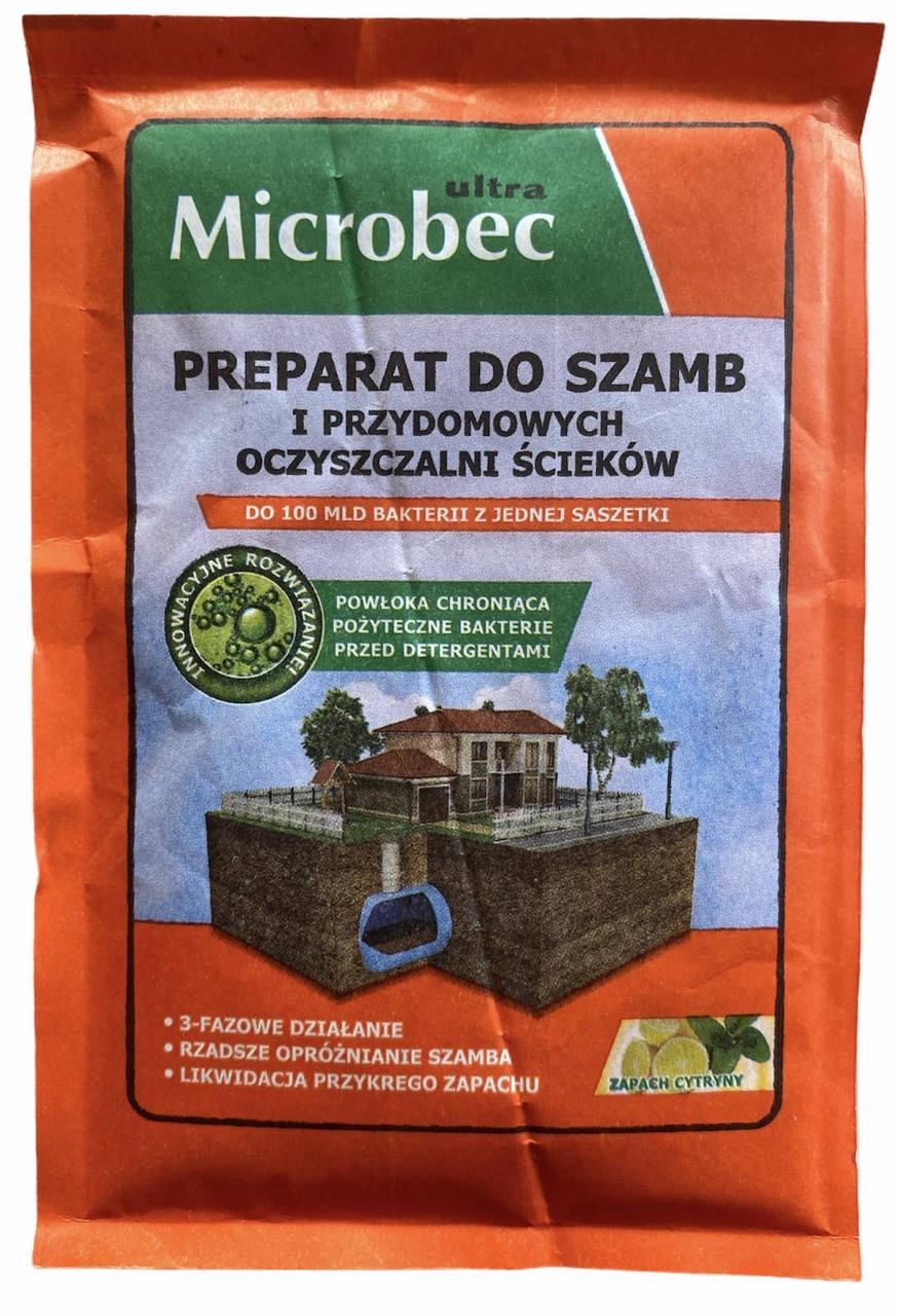 

Microbec ultra 25г Засіб для септиків, вигрібних ям і дачних туалетів микробек