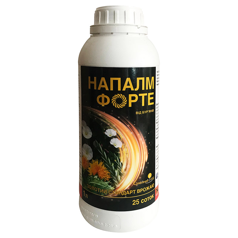 

Гербіцид "Напалм Форте" для знищення бур'янів, 1 л, від ТМ "Родинний Сад", Китай