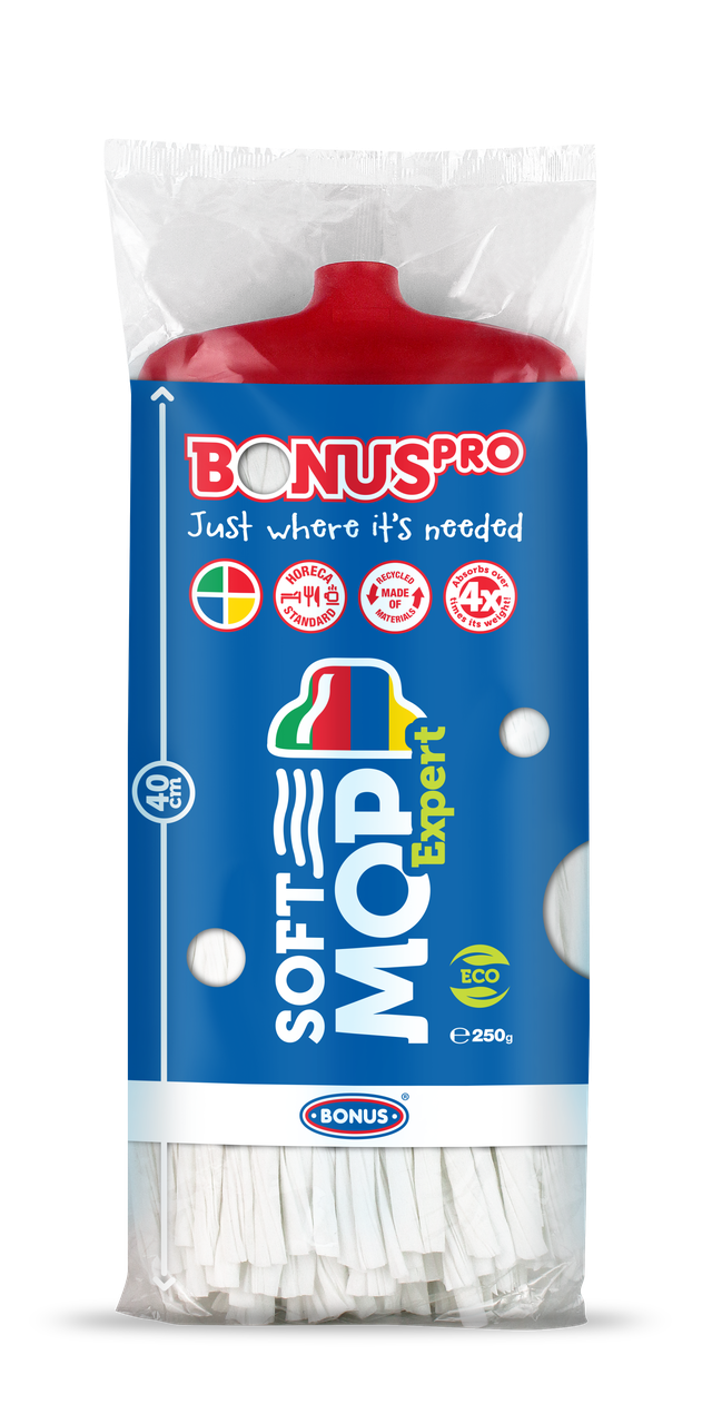 

Моп для швабры из вискозы Bonus B788 SoftMop Expert Красный