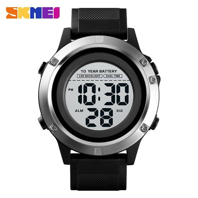 

Чоловічий єлектронний годинник Skmei 1518 Black