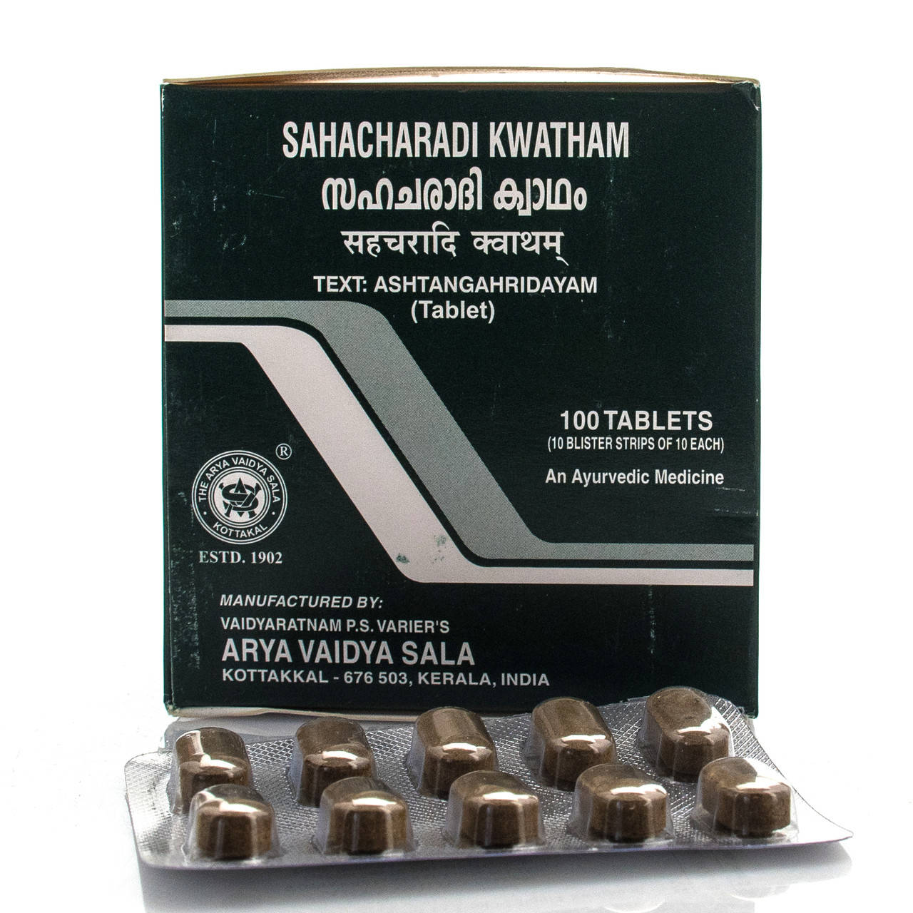 

Сахачаради Кватхам от болей в спине и ногах/ Sahacharadi Kwatham/ 100 tabs