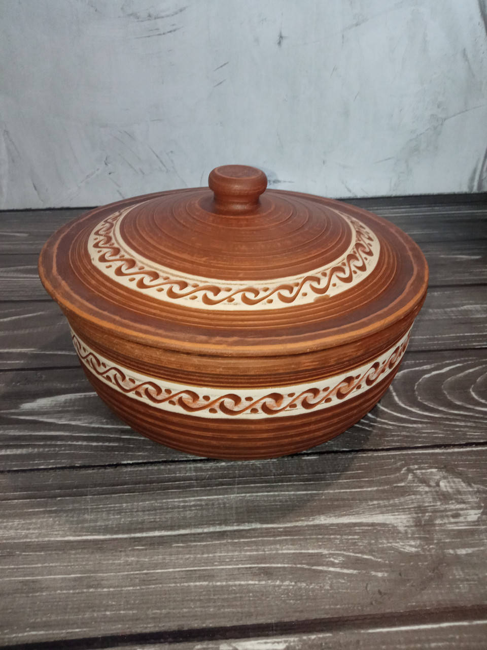 

Кастрюля из красной глины, для запекания 1,8 л