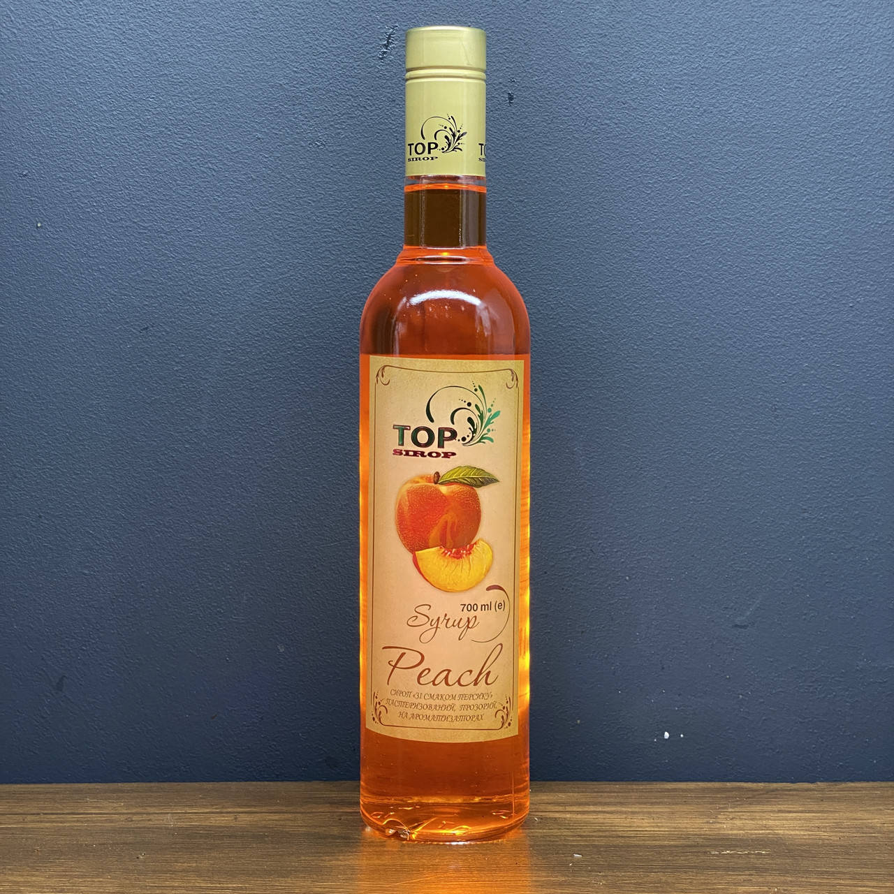 

Cироп "Персик" 900г. для кофе, мороженого, коктелей, выпечки ТМ "TOP Sirop" в стекле 700мл