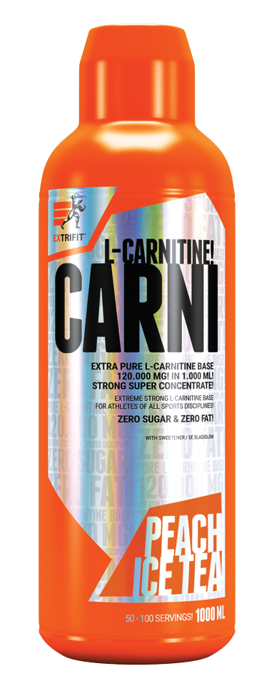 

L-карнитин Extrifit Carni 120000mg Liquid 1000ml Peach Ice Tea
