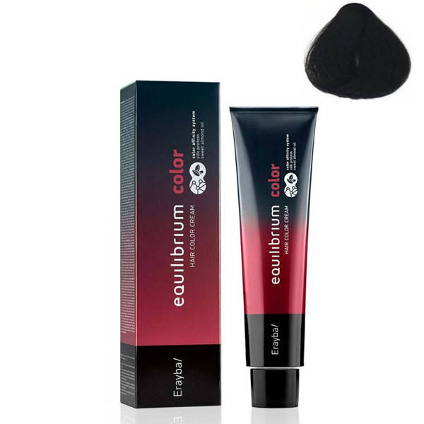 

Стойкая крем-краска для волос Erayba Equilibrium Hair Color Cream 4/00+ Интенсивный каштановый 120 мл