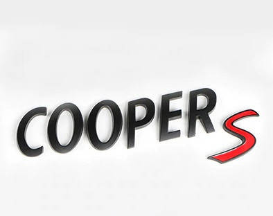 

Эмблема надпись багажника Mini Copper S чёрная