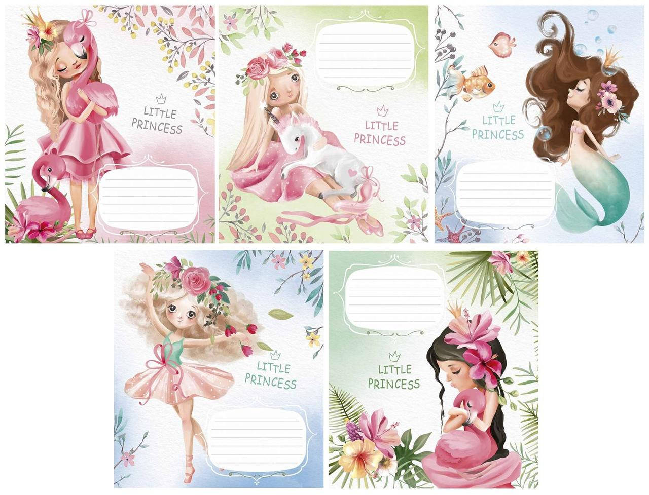 

Тетрадь 18 листов линия "Школярик" ГЛИТТЕР / Little Princess