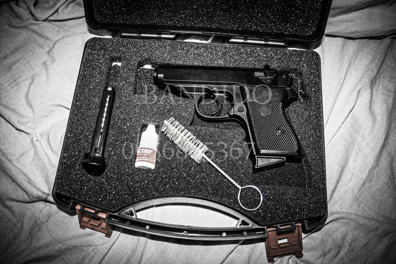 

Пистолет Walther PPK \ Макаров ПМ, пневматический, система (PPP), на шарах 6мм
