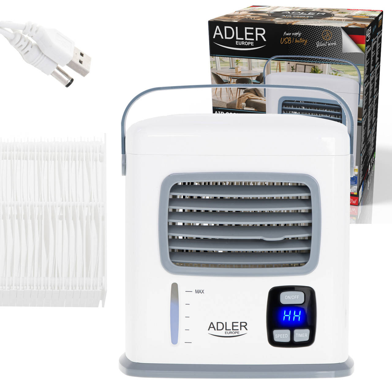 

Мини-кондиционер, климатизатор Adler AD 7919 (USB, охлаждения, увлажнения, Польша)