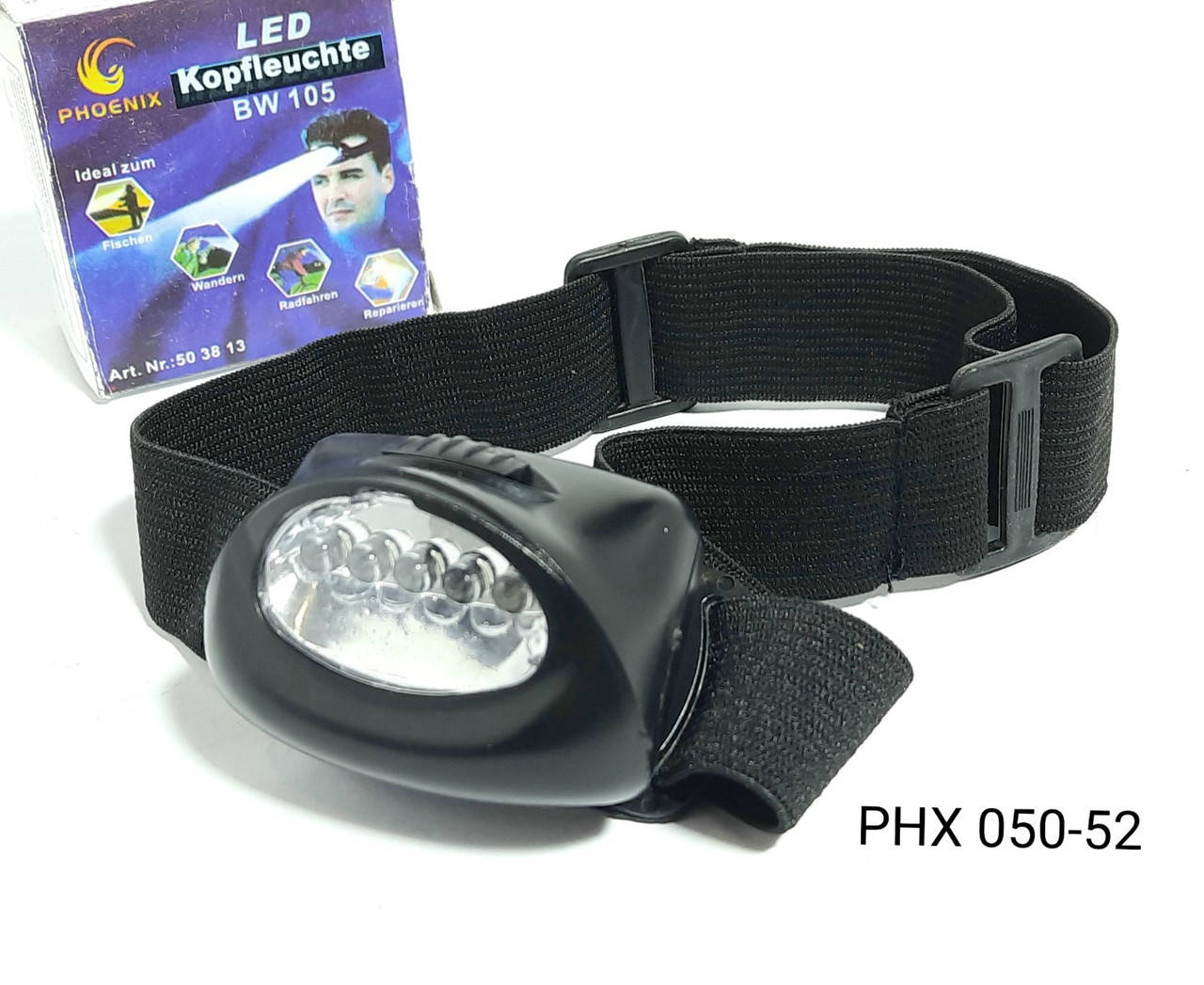 

Налобный фонарь со светодиодами PHX 050-52, Черный