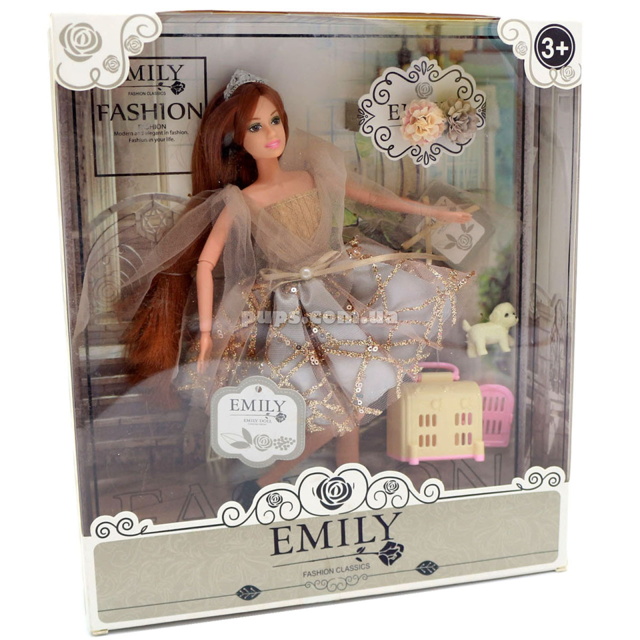

Кукла Emily 30 см с питомцем и аксессуарами (QJ090C)