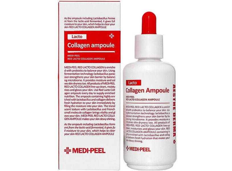 

MEDI-PEEL Red Lacto Collagen Ampoule Восстанавливающая сыворотка с коллагеном и лактобактериями 70 мл