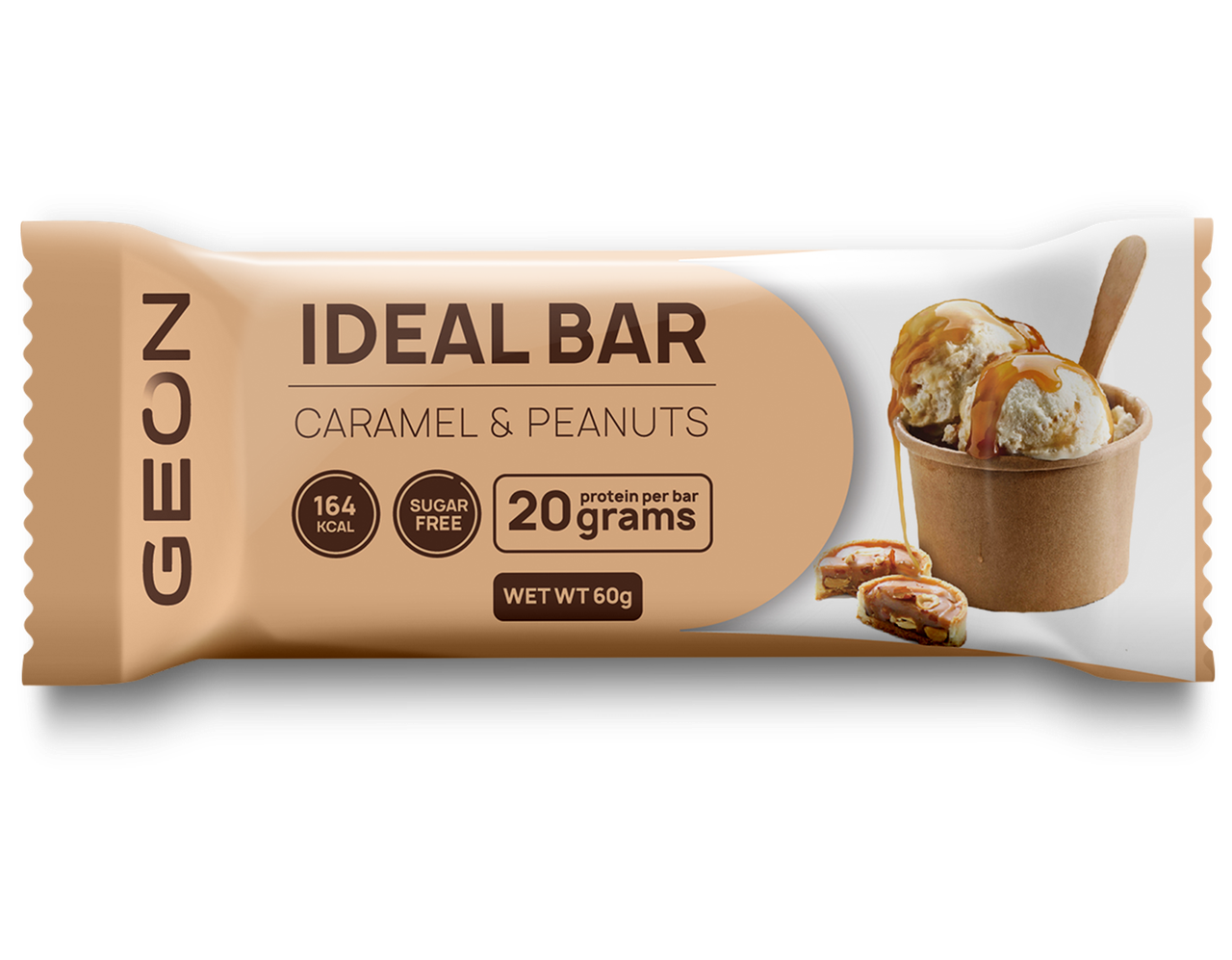 

Протеиновый батончик GEON IDEAL BAR Карамель-Арахис (60 грамм)